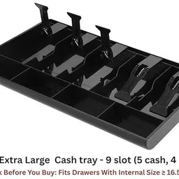 msvtradess Money Tray Cash Register Drawer 5 Bills 4 Coins Compartments counter Cash Box Cash Box image 3