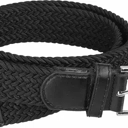 roversole Women Evening, Party, Formal, Casual Black Canvas, Fabric Belt image 1