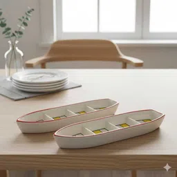 retail mafia Ceramic plate tray dish pack of 2 Servinewg Dishes_new40 Quarter Plate-picture-27
