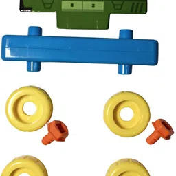 tak tak toys Mission Base – Building Blocks | Vehicle Building Toy For Kids | Age 3+ image 4