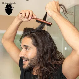 urbanmooch Bristle Wooden Teasing Hair Brush for Root Teasing to Add Growth image 5