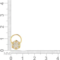 avsar Ranjita 18kt Diamond Yellow Gold Nose Wire image 4