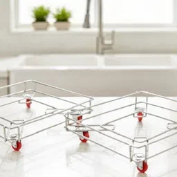 masox store Stainless Steel Kitchen Trolley image 1