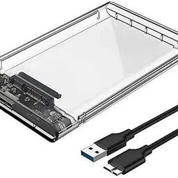 PosXpert Transparent 2.5 inch Laptop SATA Hard Drive HDD/SSD Enclosure USB 3.0 Sata Case 2.5 inch Shock Resistant Hard Drive Enclosure-image-35