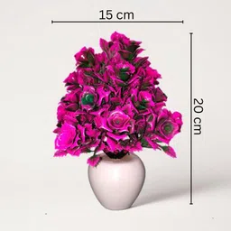 ccs Artificial Flowers For Home Decoration Pink Wild Flower Artificial Flower with Pot image 3