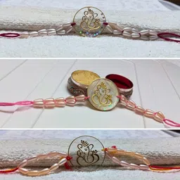 dravex global Religious Premium Resin Ganpati Rakhi Set (3 Pieces) and a Free Dark Fantasy Gold Finish Rakhi Set-picture-21