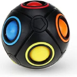 prisma collection Magic Rainbow Ball Goti Fidget Brainteaser Puzzle Cube Toy for Kids and Adults (Multi Color)-picture-12