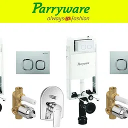 parryware Half Frame Concealed Cistern, with divater body upper Praseo set of 2 pic 118 Dual Flush Tank image 1