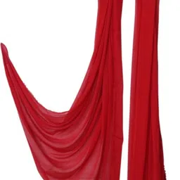 velora Chiffon Solid Red Women Dupatta image 2