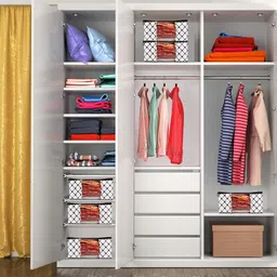 Angelkrafts Clothes soiled with Transparent Window ,Zipper Closure | PC of 6 Jersey Cotton Laundry Bag image 3