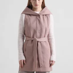 only 85% Polyester,15% Cotton Solid Coat For Women image 2