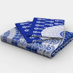 la verne 144 TC Cotton Double Geometric Flat Bedsheet image 5