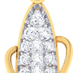 avsar AVP799YB 14kt Cubic Zirconia Yellow Gold Pendant-picture-13