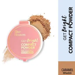 blue heaven GET BRIGHT COMPACT POWDER [ CARAMEL , 16g] Compact-picture-43