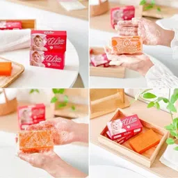 sahini White Aura Herbal Carrot Skin Care Soap for Smooth Glow image 5