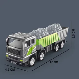 istosy Friction Power Dumper Truck for Kids Die Cast Engineering Construction Toys image 3