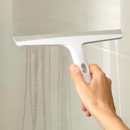 joseph joseph Grey Bathroom Glass Cleaner With Suction Storage Hook & Hanging Accessory Hook image 3