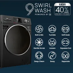 ifb 11 kg Fully Automatic Front Load with In-built Heater Black image 3