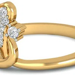 avsar AVR431 14kt Cubic Zirconia Yellow Gold ring image 5