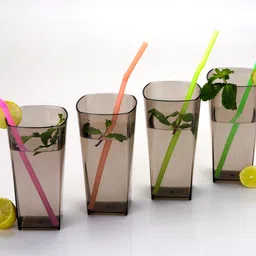 lion lender (Pack of 8) 100% Unbreakable New Crystal Clear Sparkle Glass Set For Water,beer,Juice,Wine Glass Set Water/Juice Glass image 3