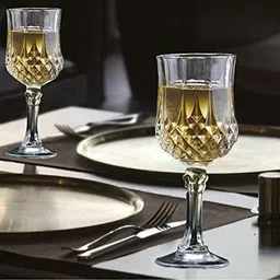 good to great (Pack of 6) Wine Glass, Delicate Crystal Wine Glass Set-Set of 6, 180ml,_New Glass Water/Juice Glass image 4