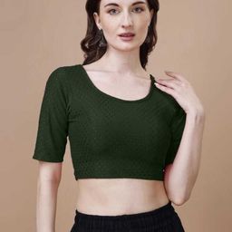 pt priyanka textiles Round Neck Women Blouse-picture-13