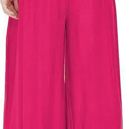 cloud star Pack of 2 Women Regular Fit Maroon, Pink Viscose Rayon Trousers image 2