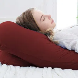 mojo Polyester Fibre Pregnancy Pillow Pack of 1 Solid Premium series image 5