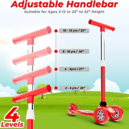 little olive Tikes Adjustable Scooter with Wide Brakes for Kids, Lightweight, Foldable image 2