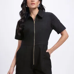 glitchez Solid Women Jumpsuit image 2
