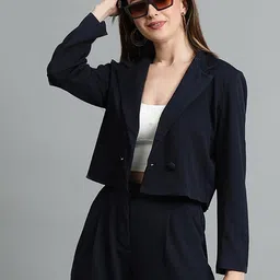 kotty Women Solid Single Breasted Casual Blazer-picture-24
