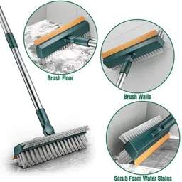 devamenterprise 3 in 1 Bathroom Cleaning Brush with Wiper image 4