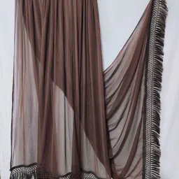 vasudev enterprise Chiffon Solid Multicolor Women Dupatta image 3