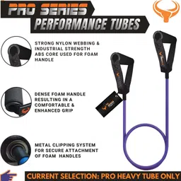bulmarc Purple PRO HEAVY Resistance Tube (40-50 LBS) Resistance Tube image 3