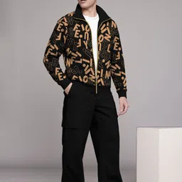 tripr Men Top & Pyjama Set Black Printed-picture-26