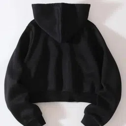 shahveer creation Women Full Sleeve Solid Hooded Sweatshirt image 3