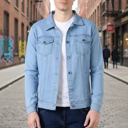 home nation Men Solid Denim Jacket-picture-34