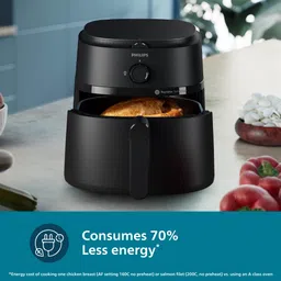philips NA120/00 with uses up to 90% less fat, 1500W, with Rapid Air Technology Air Fryer image 3