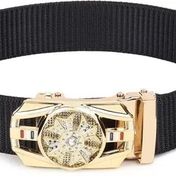 darkleatheris Men Casual, Evening, Party Black Nylon Belt image 3