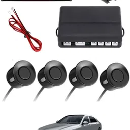 msnp Black Waterproof Parking Sesnor With Led Display For Vehicle-229 Universal Black 4pcs Reverse Parking Safety Sensor For Car-229 Parking Sensor image 1
