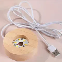 shopogenix 3D Lovers Crystal Ball Night Light, 6cm (2.4 inch) LED Solar System Crystal Ball Night Lamp image 3