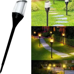 Solar LED Outdoor Model Path Lights decor design Automatic light ABS Material bollard lamp for home garden light, Waterproof house decoration lighting Post Light Outdoor Lamp-image-79