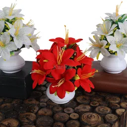 kanraj artificial flowers for decoration Multicolor Wild Flower Artificial Flower with Pot-picture-13