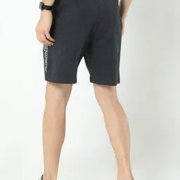 ardeur Self Design Men Grey Basic Shorts image 2