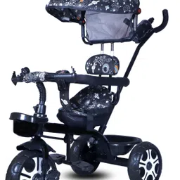 maaluv Tricycle Canopy Dual Storage Basket_Bottel_Parental Handle Control Safety Guardrail Comfort Seat_Model ML 405_for Kids|Boys|Girls Age 2-5 Years Tricycle-picture-48