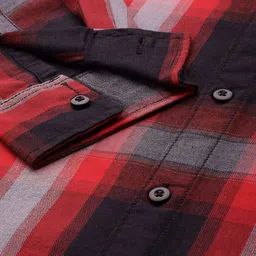 the indian garage co. Men Slim Fit Checkered Spread Collar Casual Shirt image 3