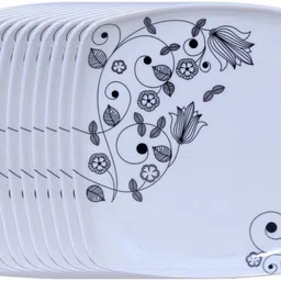 carnival SQUARE(918) MODEL 10 INCH FULL DINNER PLATE SET 12 PCS OF MELAMINE Dinner Plate-picture-19