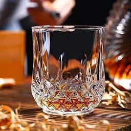 cqz (Pack of 6) Old Fashioned Glass for Cocktail Lovers-Lead-Free Scotch Glass(pack of 6,350ML) Glass Set Water/Juice Glass-picture-11