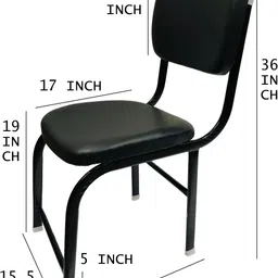 tarun gramudyog Visitor Chair iron frame Stylish and Supportive Seating Solution for Home Office Leatherette Office Visitor Chair image 2