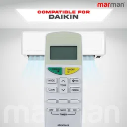 Marman Compatible with Daikin AC Remote Control Model 132I Suitable for 1 | 1.5 | 2 Ton Window and Split AC - Match Remote Key by Key with Existing Daikin AC Remote Controller image 3